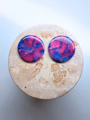 Dostępność (4) Galakryczne okrągłe kolczyki sztyfty