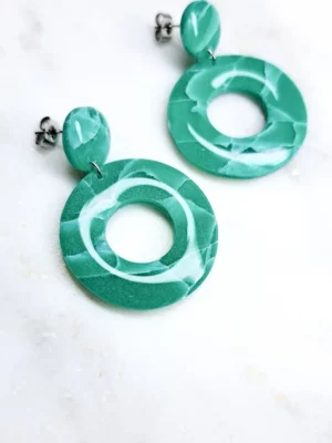 PSX_20240928_202949 Turkusowe okrągłe kolczyki sztyfty