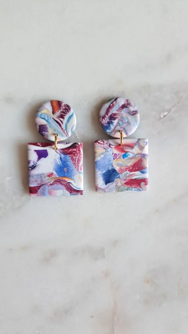 IMG_20251122_135227 Kolorowe geometryczne kolczyki sztyfty