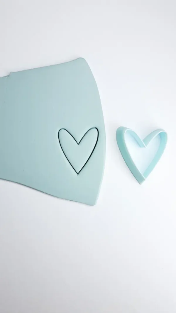 Foremka do gliny lub modeliny - serce 2