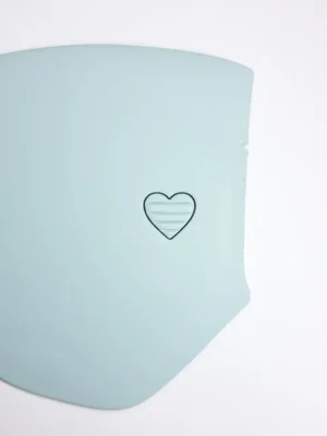 Foremka do gliny lub modeliny - serce w paski 1