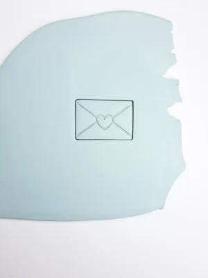 Foremka do gliny lub modeliny - koperta z sercem 1