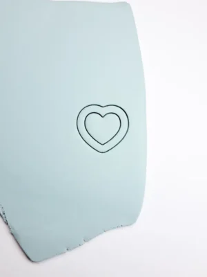 Foremka do gliny lub modeliny - serce ramka 2