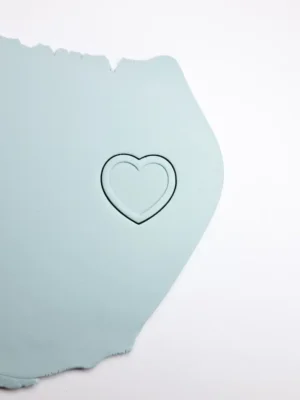 Foremka do gliny lub modeliny - serce pieczątka 1